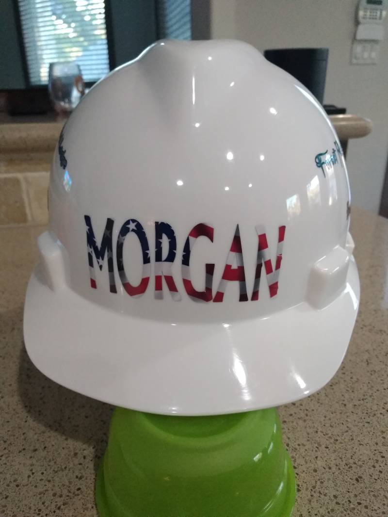 Hard hat Lettering from Douglas B, TX
