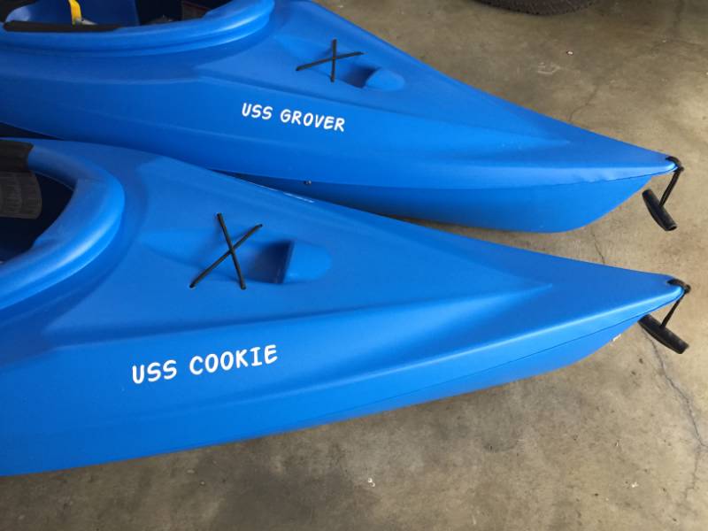 2018 Sun Dolphin Aruba 10 Kayaks Lettering from Lori D, CA