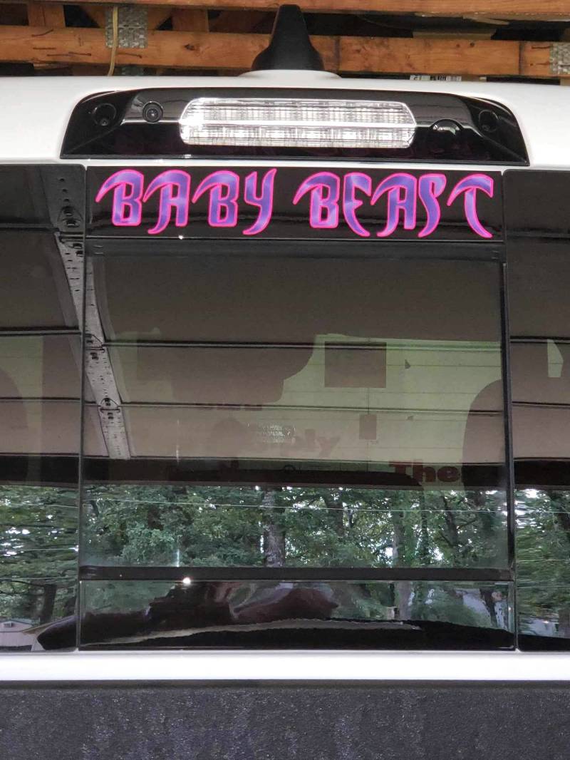 Ram 2500, Ram 1500 Truck window Lettering from Julie D, TX