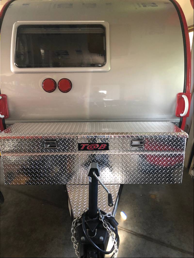 2016 T@B 320 Max S Teardrop camper tongue box Lettering from David W, IA