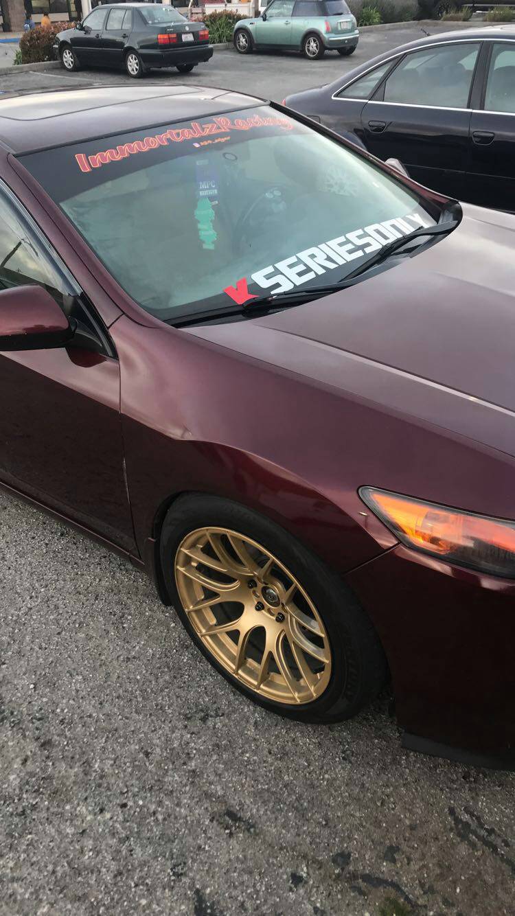 2012 Acura TSX Car Lettering from Edgar M, CA