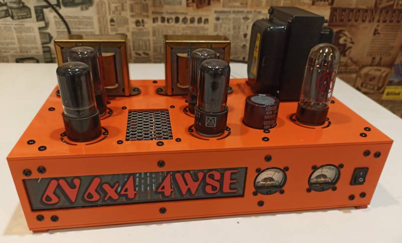 Custom Tube Amplifier Lettering from Paul B, WA