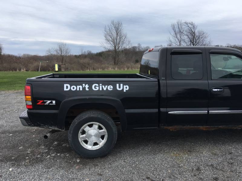 Old Black GMC Truck Lettering from Jeremy B, NY