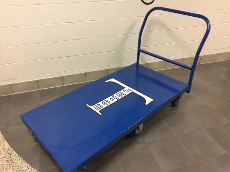 Vinyl Graphics for Flat Cart
