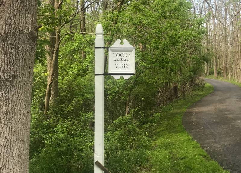 Outdoor sign Lettering from John M, NY