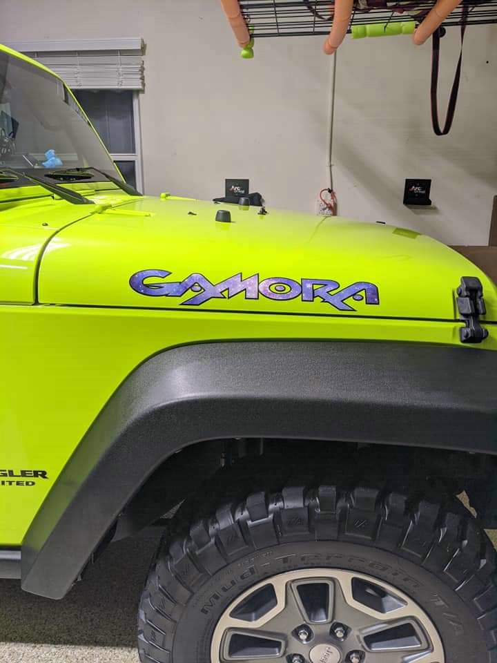 2016 Jeep Rubicon Unlimited Jeep hood Lettering from Leonard B, FL