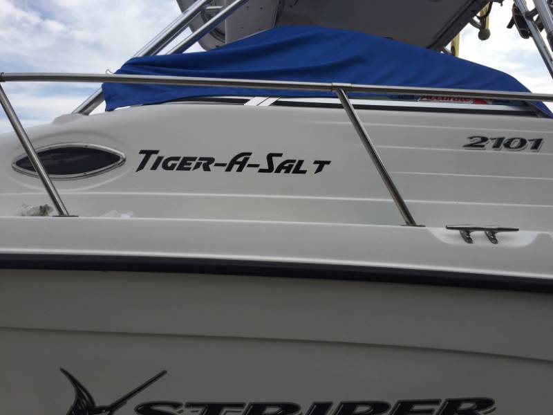 2005 Seaswirl Striper walkaround Boat Lettering from Jeff Y, CA