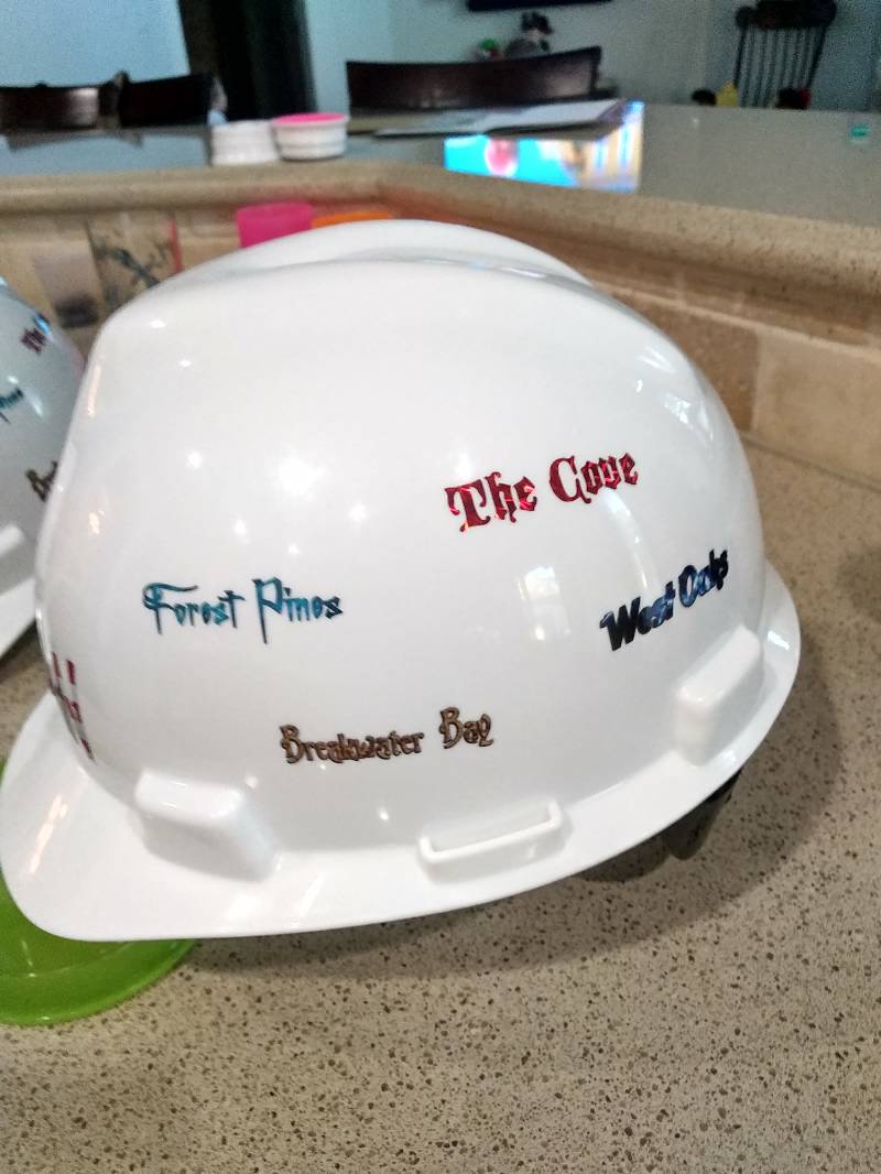 Hard hat Lettering from Douglas B, TX