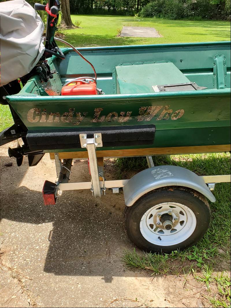 1973 Ouachita 14' Jon boat Boat Lettering from Keith T, AL