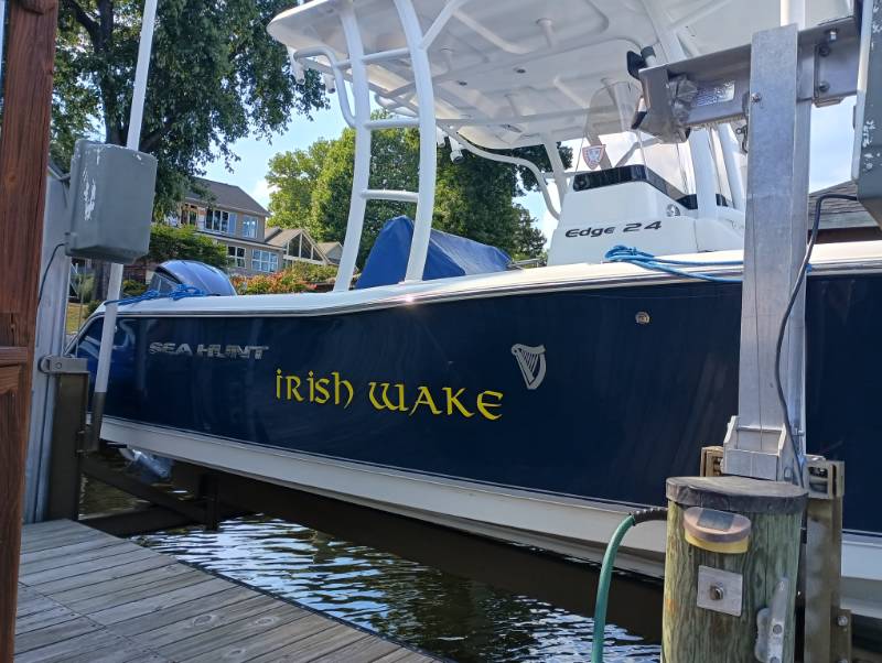 Sea Hunt 24 edge Lettering from John J, MD