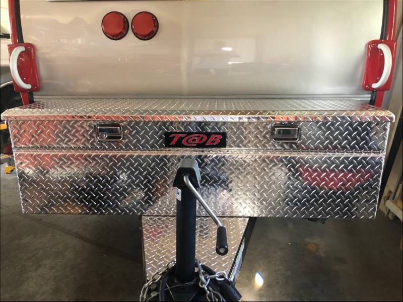 2016 T@B 320 Max S Teardrop camper tongue box Lettering from David W, IA