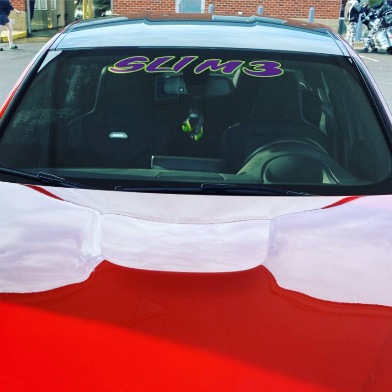 2017 BMW M3 Windshield and side window of my M3 Lettering from Victor D, MD
