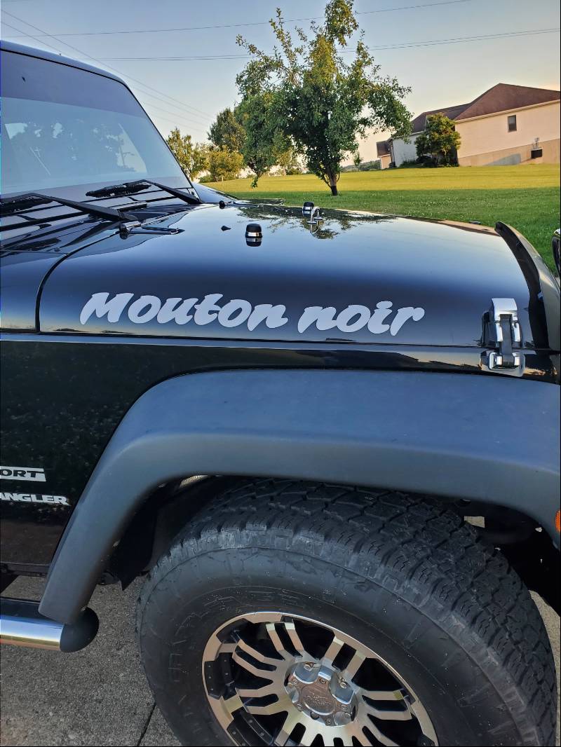 2013 jeep wangler  Black sheep Lettering from Tim C, KY