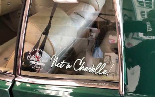 1971 Chevy Monte Carlo  Car window Lettering from Anthony  D, PA