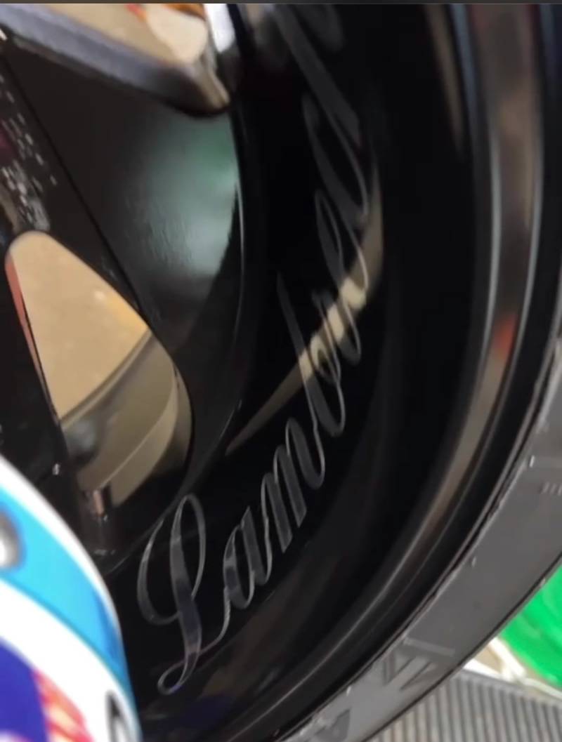 Motorcycle wheel Lettering from Eric L, MN