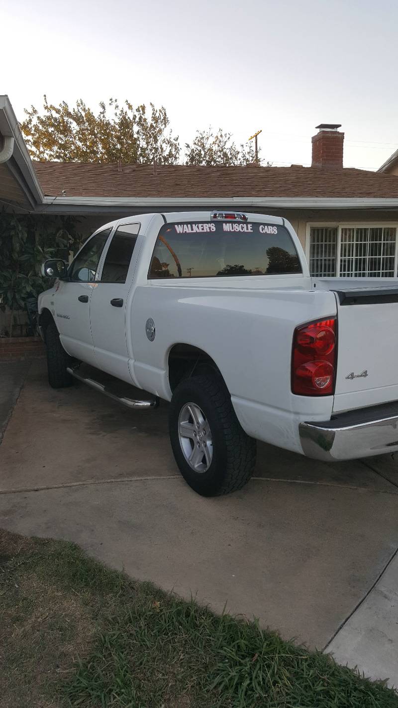 2008 Dodge Ram 1500 4x4 the rear window of my truck Lettering from Sean W, CA