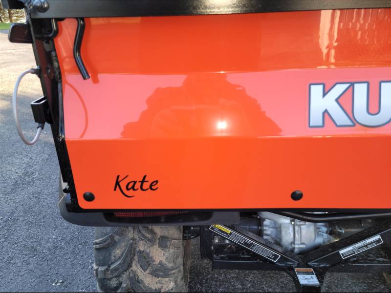 Kubota utvs Kate and dupliKate   Lettering from DAVID L C, NY