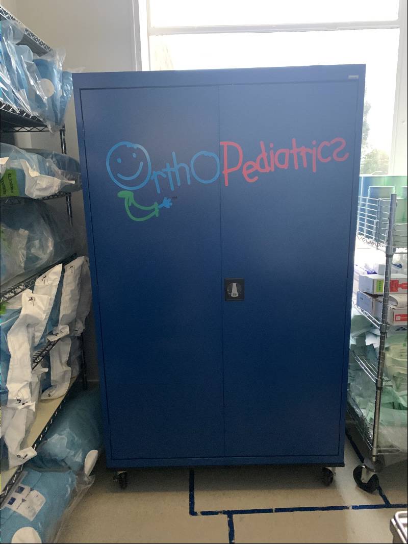 Metal cart Lettering from BRAD V, CA