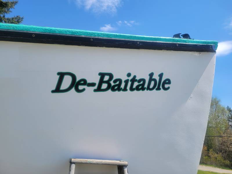 1957 30' lobster boat Comm Vessel Lettering from Josh H, ME