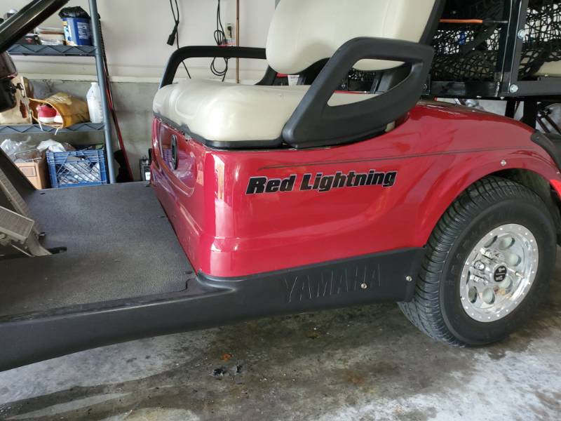 2007 Yamaha G29 golf cart Golf cart Lettering from David H, TN