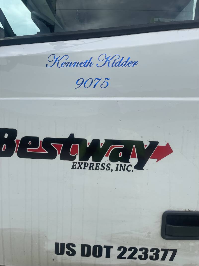 2019 Volvo VNR Semi Truck Lettering from Kenneth K, KY