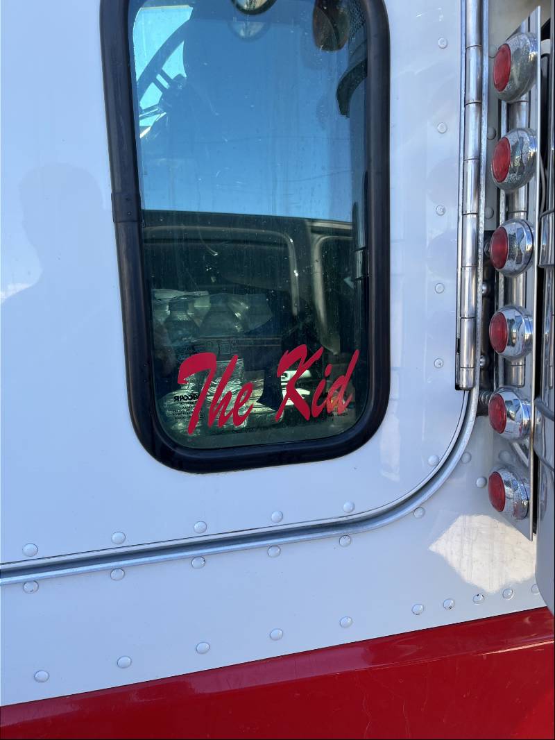 2014 Peterbilt 389 Window  Lettering from Jeremiah  C, TX