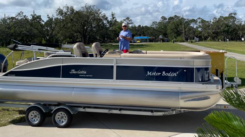 2021 Barletta U24UC Tritoon Boat Lettering from Marjorie B, FL