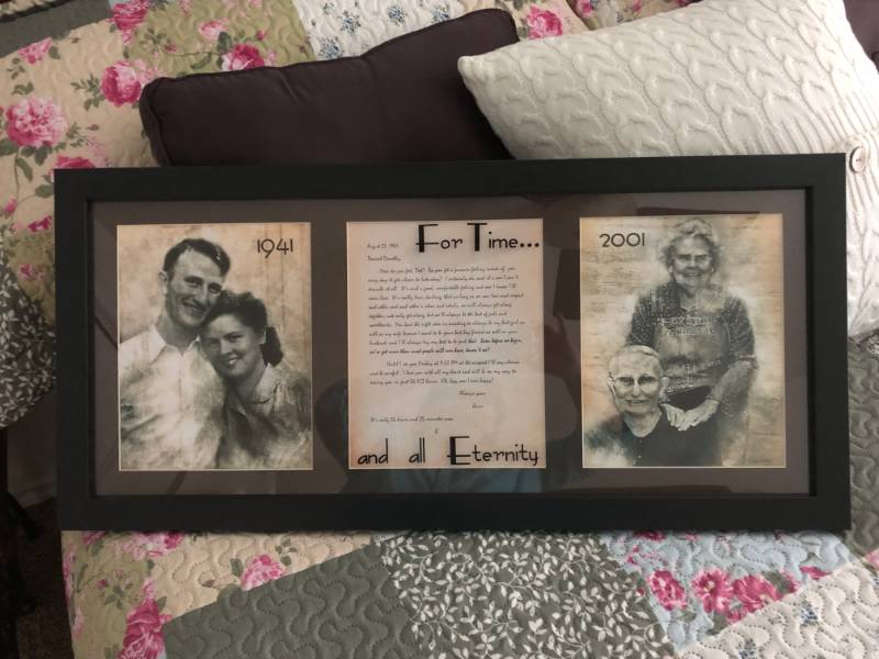 Family Treecreated for a family reunion; photo display for family reunion Lettering from Helen J, ID