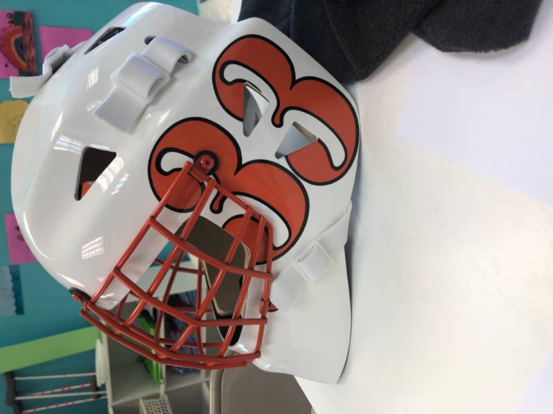 Hockey Goalie Mask Lettering from Sean G, NJ
