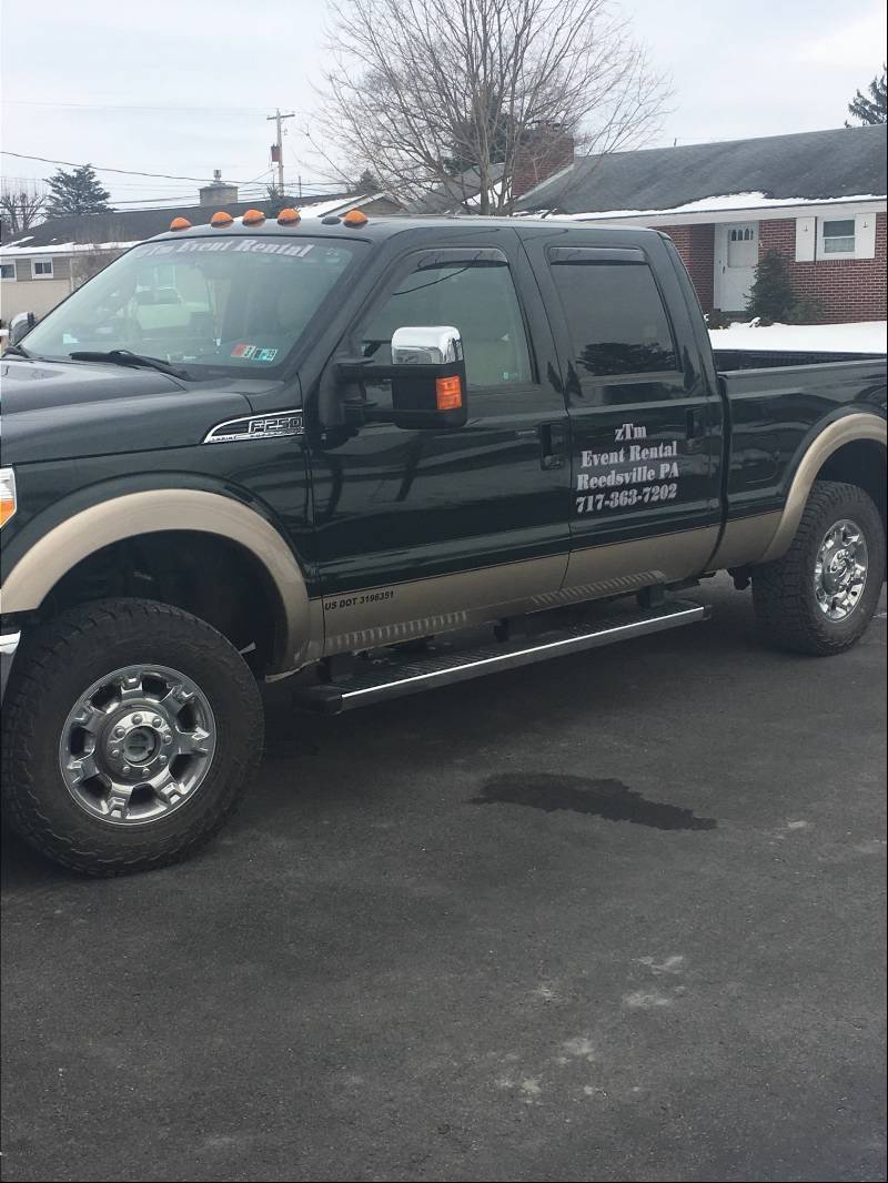 2013 f250 Truck for business  Lettering from Trevor L, PA