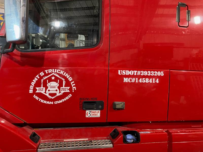 Volvo VNL's Semi's Lettering from Charles E, IN
