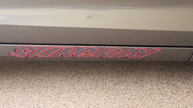2016 Corvette With Z-51 Performance Package Car Lettering from BRUCE S, TX