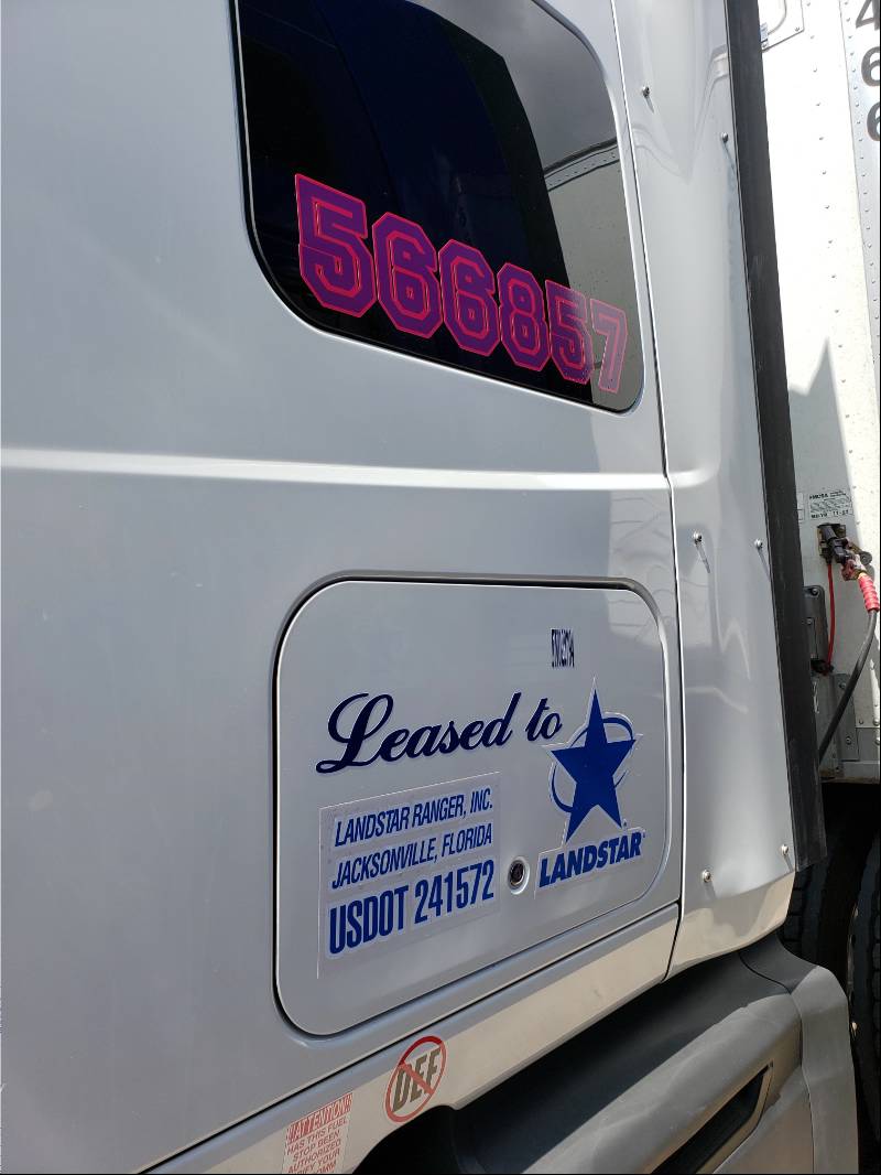 2015 International Prostar  Semi tractor Lettering from Karen T, TX