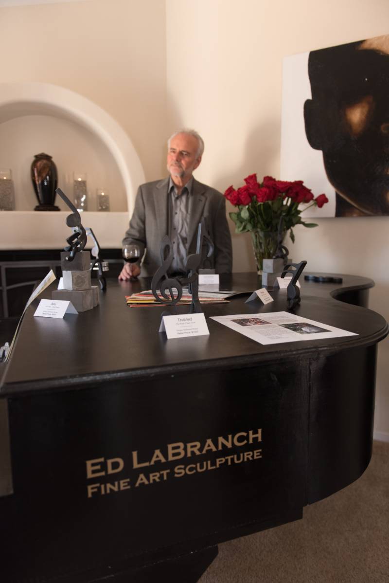 Piano Prop for Sculpture Lettering from EDWARD L, CA
