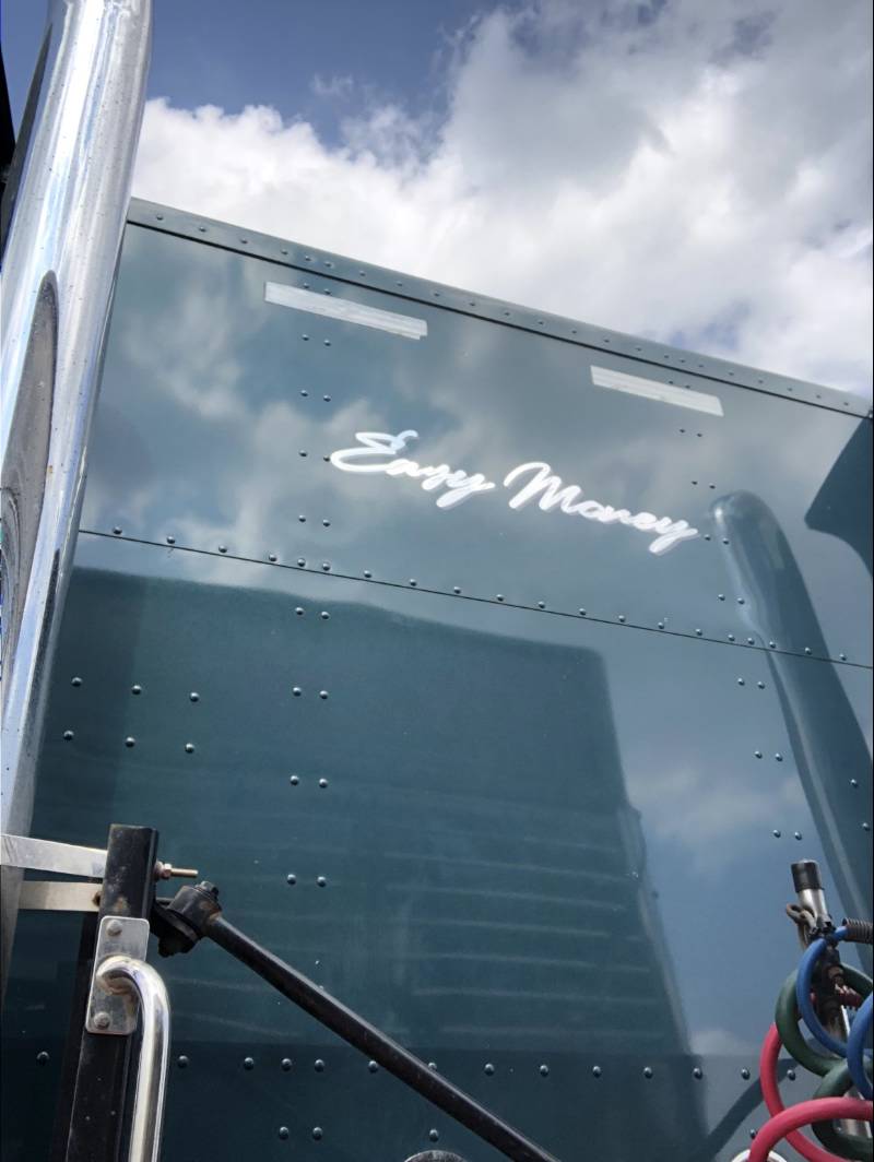 2010 Peterbilt 386  Semi truck  Lettering from Riley  B, MI