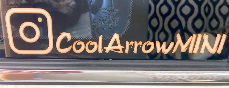 2013 Mini Cooper S Mini Cooper Window Lettering from Darrell M, OR