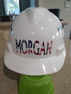 Hard hat Lettering from Douglas B, TX