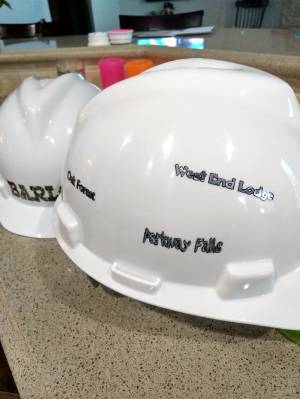 Hard hat Lettering from Douglas B, TX