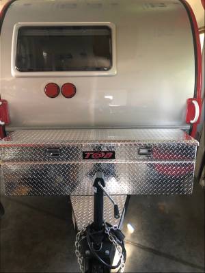 2016 T@B 320 Max S Teardrop camper tongue box Lettering from David W, IA