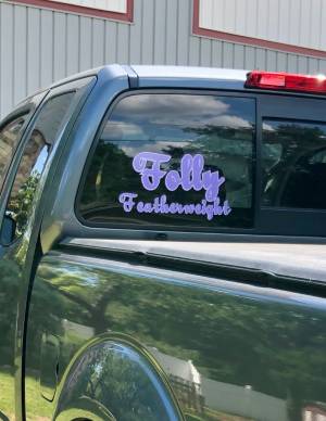 2017 Nissan Frontier  Truck rear window  Lettering from Christy F, TX