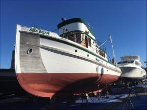 50' Hanson boat boat in Alaskan waters Lettering from David S, CO
