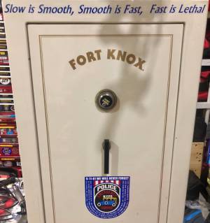Outside Of Gun Safe  Lettering from Randin M, NY