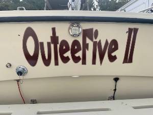 25 Skipjack Fisherman Pilothouse Boat Lettering from John M, CA