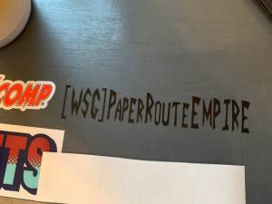 Gaming set up Lettering from Ian T, OH