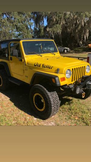 2001 Jeep wangler  Lettering from Robert M, FL