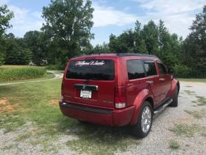 2010 Dodge Nitro Heat 4x4 Back Glass of tailgate  Lettering from Kenneth H, NC