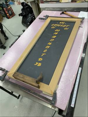 Home made chalkboard Lettering from Glenn P, NY