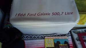 1966 Ford Galaxie 500 , 7-Litre  It's on a box full of cleaning stuff with a white cover really looks good Lettering from john l, NY