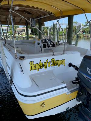 Hurricane Sundeck Sport 201 OB Boat Lettering from Paul R, FL
