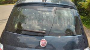 2013 Fiat 500  Car Lettering from john z, NY